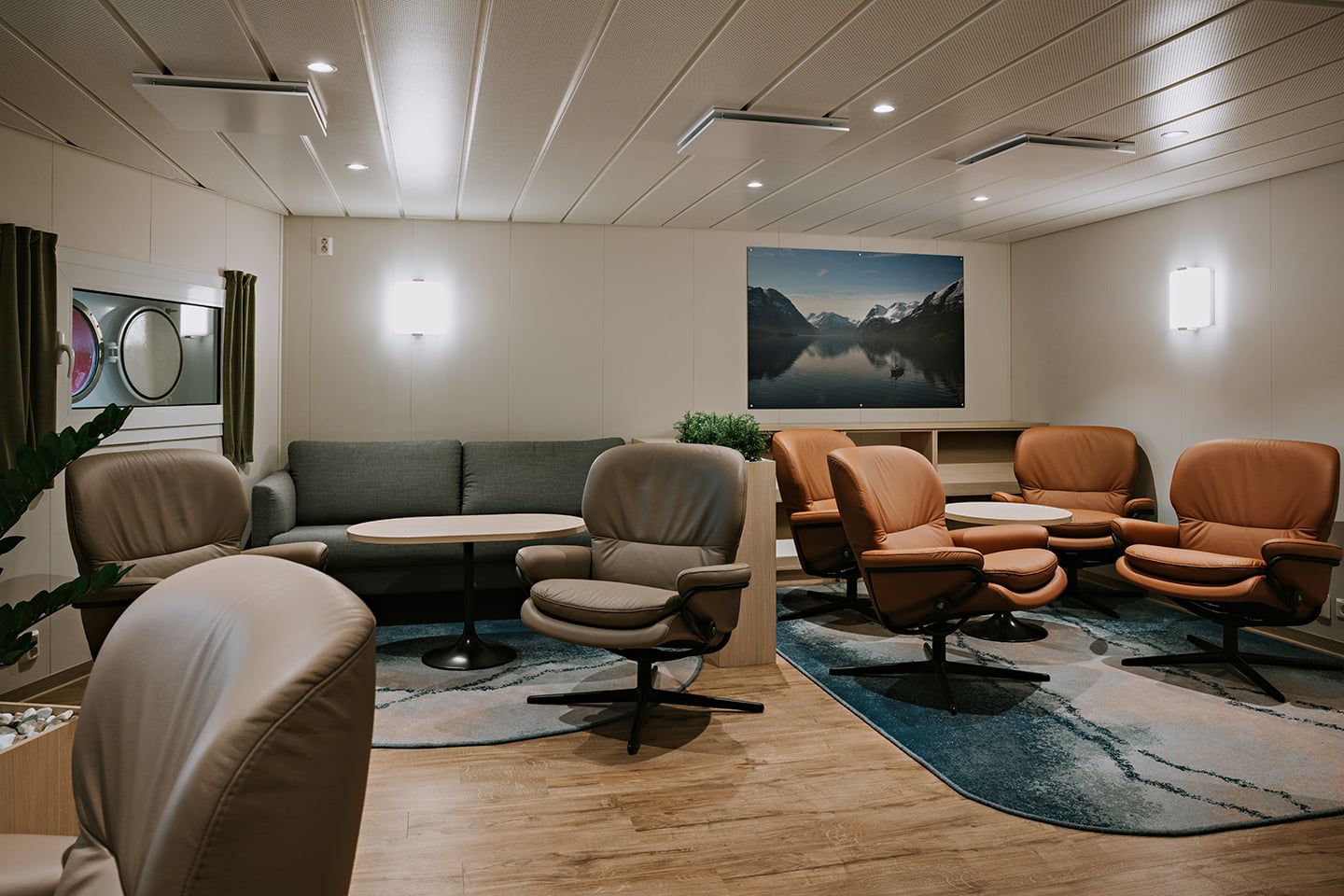 Stressless Rome recliners on board Nordwind Gale