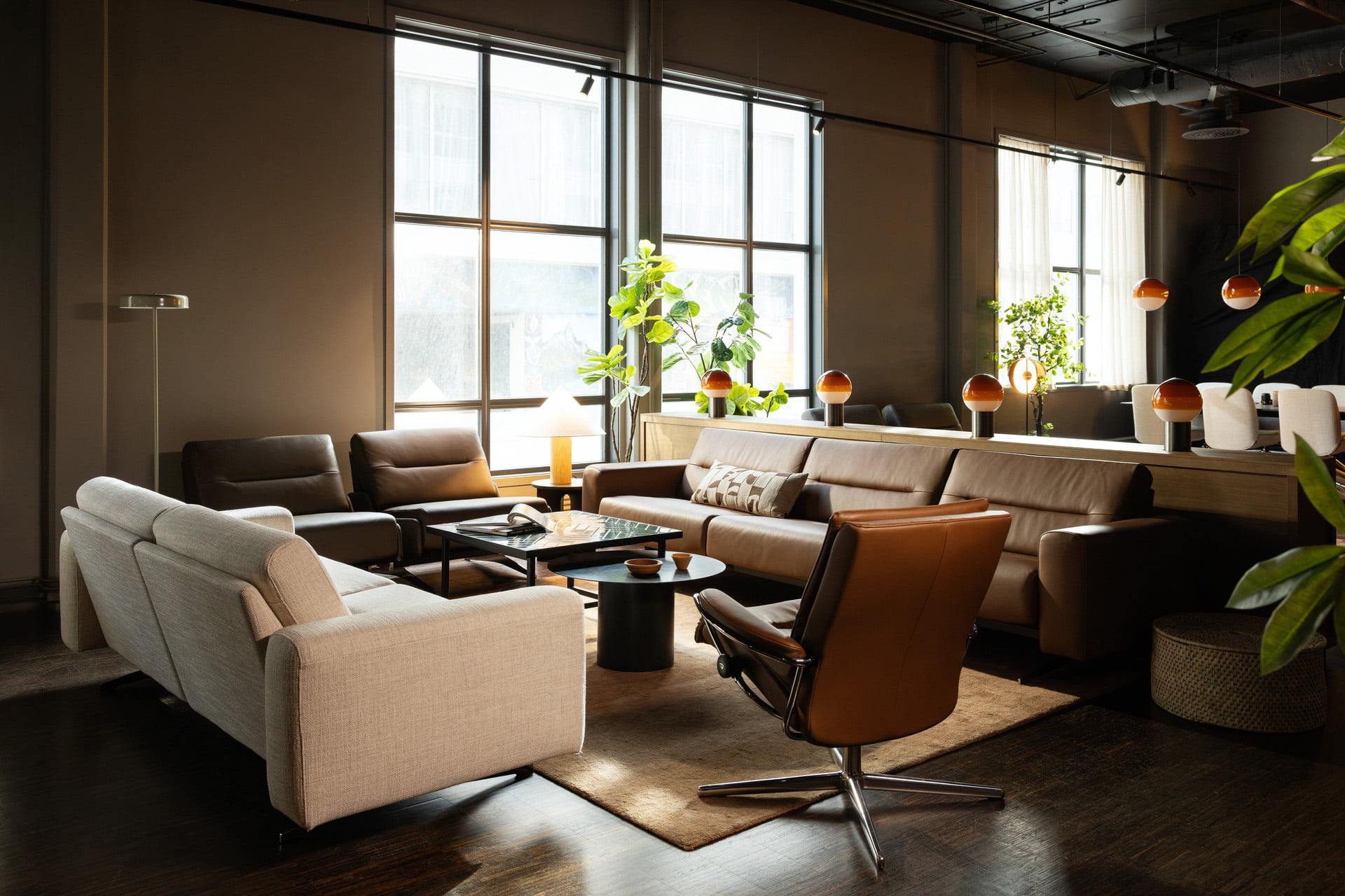 Stressless furniture in a lounge area